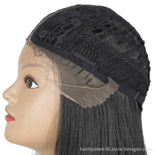 Long straight hair Middle Part HD Transparent Lace High Temperature Synthetic Lace Front Wig Heat Resistance synthetic hair wigs